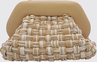 Themoir&egrave; Clutch Bios bicolore in pelle vegana intrecciata con chiusura magnetica
