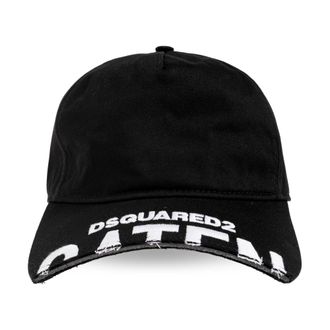 Dsquared2 Icon Cap - Heren - Petten - Zwart - ONE Size - Katoen - Accessoires