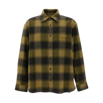 A.P.C. Malaury Overshirt - - Shirts - Uomo - Verde - S