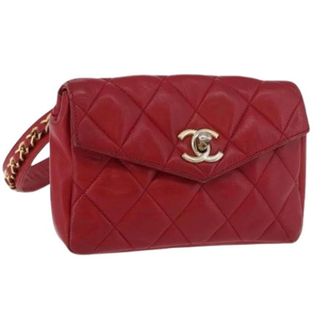 Chanel Pre-owned Belt Bags, female, Red, Size: ONE SIZE Pre-owned Waist Bag