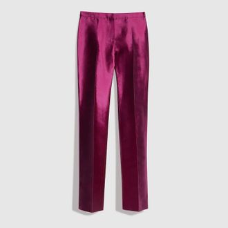 Gucci Mikado Silk Pants, Pink