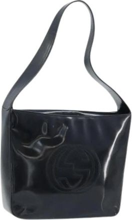 Gucci Pre-owned Vintage Schoudertas - Dames - Vintage Schoudertas - Zwart - ONE Size - Leer - Vintage