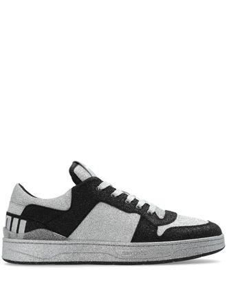 Jimmy Choo London Florent logo-patch sneakers - Black