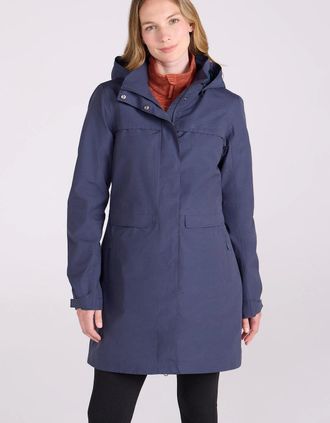 Mountain Warehouse Womens Mountain Warehouse Womens/Ladies Cloudburst Textured Waterproof Jacket - Navy - Size: 18