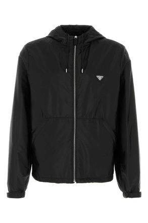 Prada Black Logo Hood Jacket