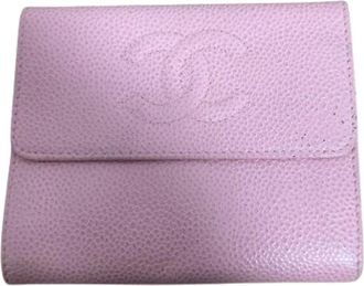 Chanel Pre-owned Wallets, female, Pink, Size: ONE SIZE Pre-owned Leather Wallet