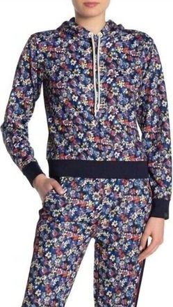 Rag & Bone Floral Sweatshirt Hoodie In Multicolor
