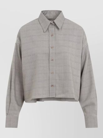 Frankie Shop arlen cropped boxy wool shirt jacket