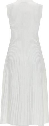 Max Mara Viscose Crepe Yarn Dress - White