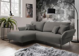 Inosign Ecksofa »Amarena L-Form« inklusive Armlehnenverstellfunktion, 4x Zierkissen gratis