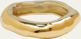 Alexis Bittar Molten Wide Bangle Bracelet, Size Large