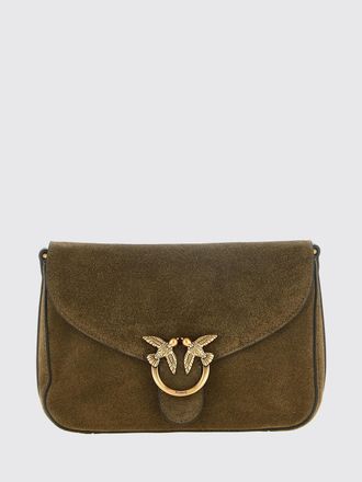 Pinko Mini borsa a tracolla Love Bag in pelle scamosciata con fibbia Love Birds