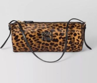 Miu Miu small purse adjustable strap leopard print