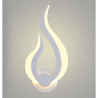 OEM Applique Da Parete A Led Per Interni, Lampada Da Parete Moderna Da 10 W, Luce Notturna A Forma Di Fiamma, Bianco Caldo 3000k, Ideale Per Cucina, Scale