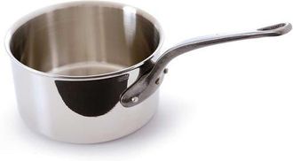 Bloomingdale's MCook Ci 3.6 Quart Stainless Steel Covered Saucepan w/Cast Iron Handle, 7.8 Inch in Silver at Nordstrom