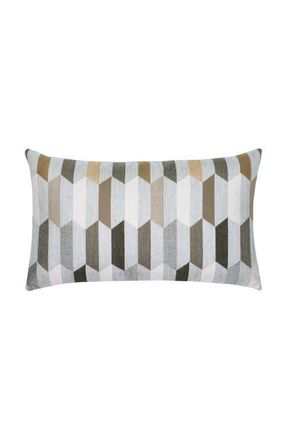 Elaine Smith Chiseled Camel Jacquard Indoor & Outdoor Woven Accent Pillow at Nordstrom, Size 12X20