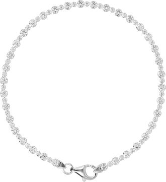 Autentica Alternating Round Cut Tennis Bracelet
