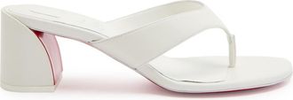 Christian Louboutin Janetonga 55 Leather Sandals - White - 39 (IT39 / UK6)
