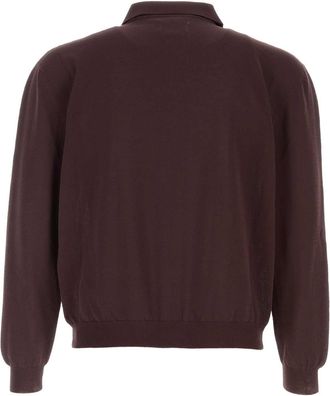 Magliano Mens Purple Cotton Classic Polo Shirt 07_brown Exterior
