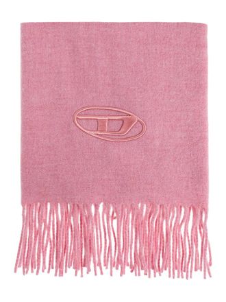 Diesel S-Imon-D embroidered fringed scarf - Pink