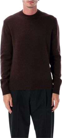 Tom Ford Truien & Vesten, Heren, Bruin, L, Kasjmier, Kasjmier Crew Neck Sweater