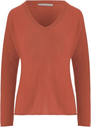 Allude Cashmere Trui - Dames - Cashmere truien - Rood - M - Kasjmier - Truien & Vesten