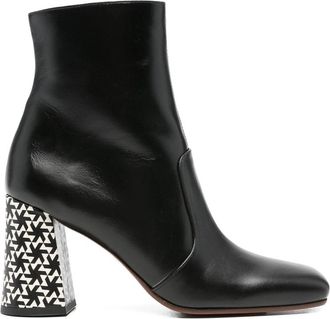 Chie Mihara 80mm Oysi Geometric-block Heel Ankle Boots
