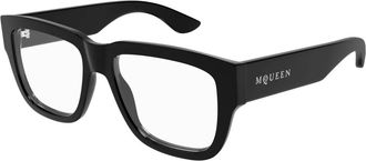 Alexander McQueen Stijlvolle Bril Am 0510O Zwart - unisex - Brillen - Zwart - 55 MM - Accessoires