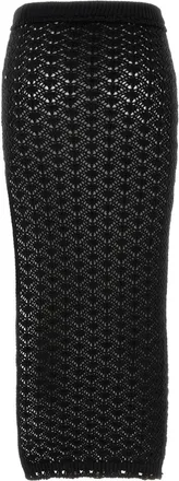 Blumarine Nero Exterior: Cotton Nylon Gonne Skirt