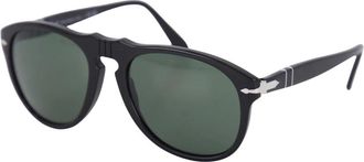Persol Sunglasses, unisex, Black, Size: 54 MM Classic Black Round Sunglasses