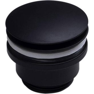 Forzalaqua afvoerplug 5/4 clicksysteem Rond Zwart mat
