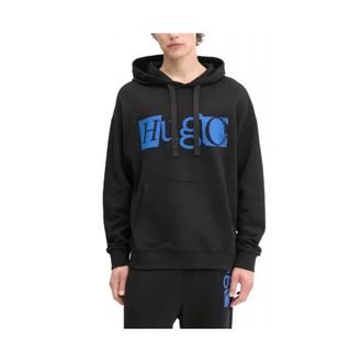 HUGO BOSS Hombre, Sudaderas, Negro, Talla: M