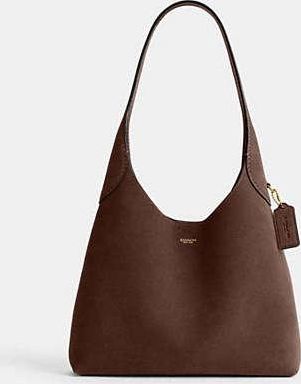 Coach Womens Brooklyn Shoulder Bag 28 in Brown | Leather
