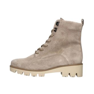 Gabor Schoenen, Dames, Beige, 40 1/2 EU, Wol, Beige Veterschoenen voor Dames