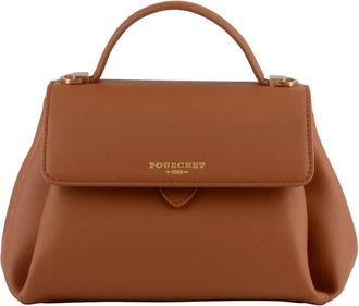 Pourchet S&eacute;vign&eacute; - Dames - Handtassen - Bruin - ONE Size - Leer - Tassen