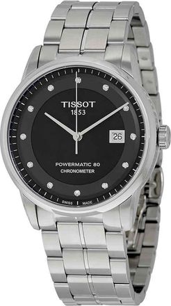 Tissot Luxury Automatic Black Diamond Dial Mens Watch T086.408.11.056.00