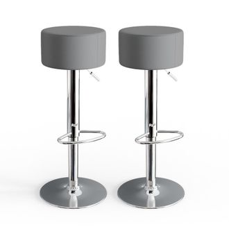 Vicco Taburete De Bar Conjunto De 2, Gris, 33 X 92 Cm 2 Partes