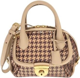 Ferragamo Pre-owned Fiamma Borsa a Spalla in Pelle - - Pre-owned - Donna - Beige - ONE SIZE