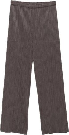 Issey Miyake Straight Broeken - Dames - Straight fit broeken - Grijs - M - Broeken