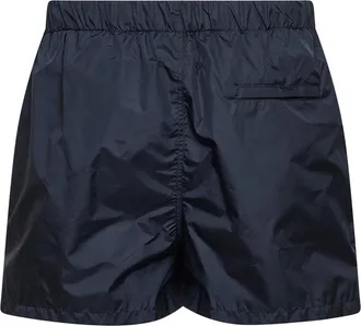 Hev&ograve; Mens Swim Shorts Torre Guaceto Navy Blue Polyamide Beachwear Sea Clothing