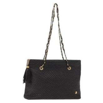 Bally Pre-owned Shoulder Bag - Dames - Pre-owned - Zwart - Maat: ONE Size Leer