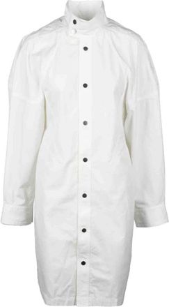 Bottega Veneta Overhemdjurk - Dames - Shirt Kleedjes - Wit - XS - Katoen - Kleedjes