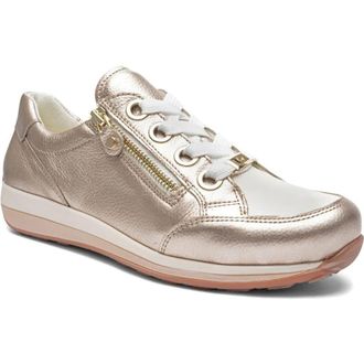 Ara Ollie Lace-Up Sneaker in Beige at Nordstrom, Size 10.5