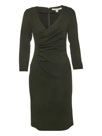 Diane Von F&uuml;rstenberg Elliana draped midi dress - Black
