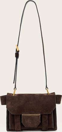 AllSaints Leather Ursa Mini Suede Crossbody Bag, Size: One Size
