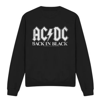 AC/DC AC/DC Unisex Sweatshirt Back In Black voor volwassenen (Zwart)