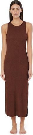Onia Linen Knit Low Scoop Back Maxi Dress in Brown at Nordstrom, Size X-Small