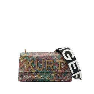 Kurt Geiger Cross Body Bags, female, Multicolor, Size: ONE SIZE Embellished Logo Shoulder Bag