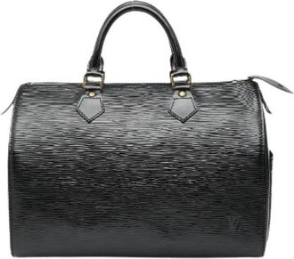 Louis Vuitton Pre-owned Handbags, female, Black, Size: ONE SIZE Pre-owned Vintage Leather Handbag
