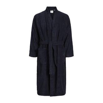 Jack & Jones badstof badjas JACSOLID donkerblauw